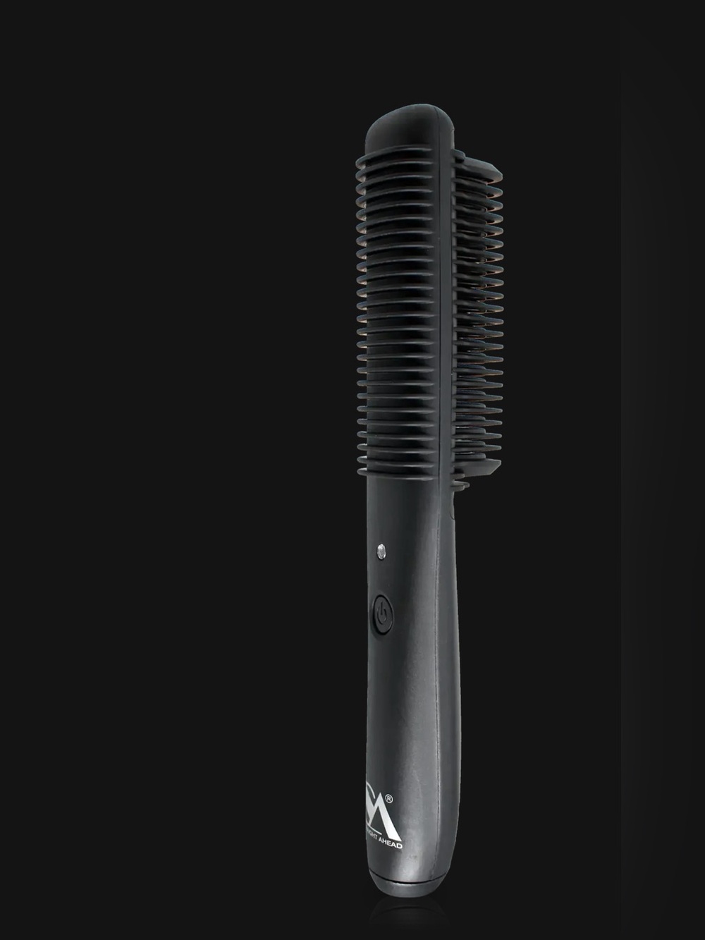 M Head Black Heated Beard & Hair Straightening Brush